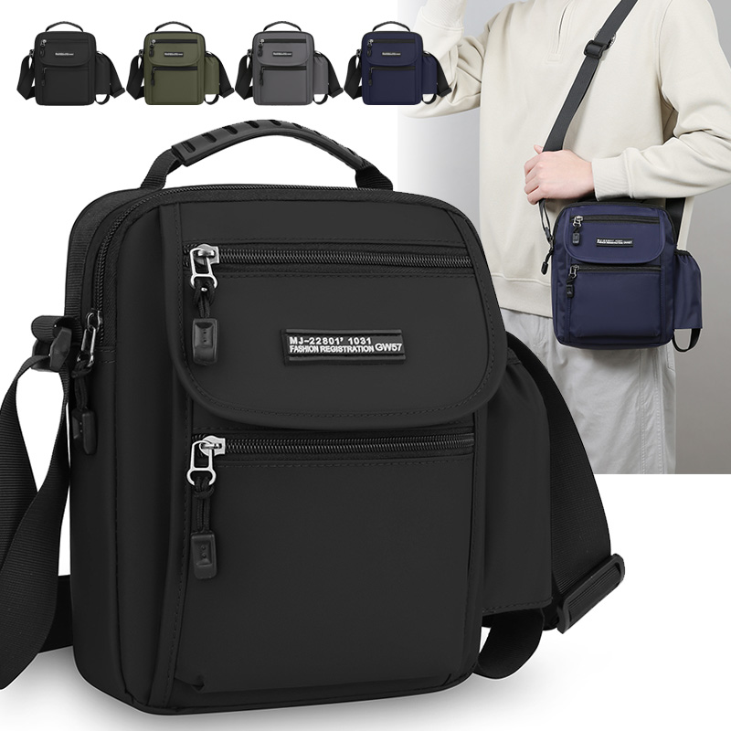 Edc Carry Bag - กระเป๋าผู้ชาย กระเป๋าสะพายข้างคุณภาพสูงสำหรับผู้ชาย กระเป๋าสะพายไหล่ผู้ชายทันสมัยพร้อมช่องใส่ขวด