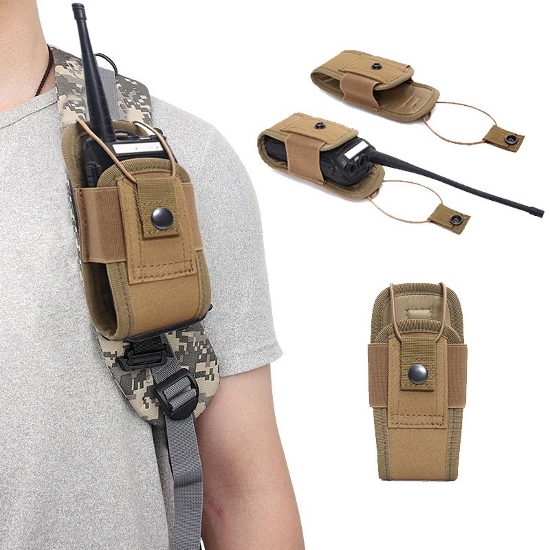 Edc Carry Bag - กระเป๋าคาดเอวสำหรับกีฬาล่าสัตว์กลางแจ้งแบบพกพา ซองใส่เครื่องส่งรับวิทยุ กระเป๋าใส่วิทยุสื่อสาร กระเป๋าใส่เครื่องรับส่งวิทยุ รุ่น DJJPJ01