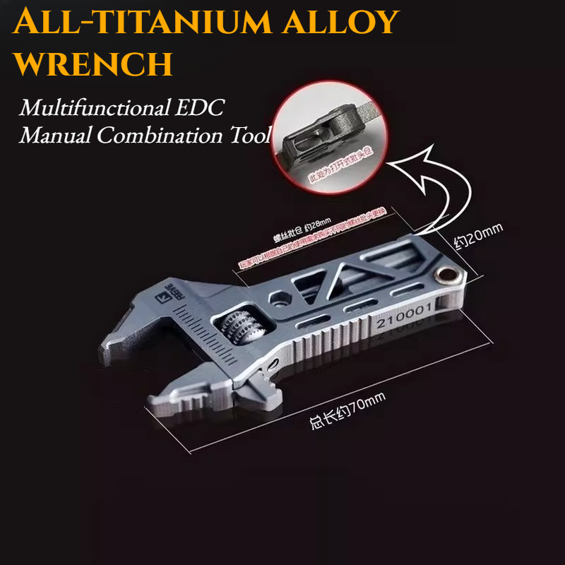 Edc Carry Pliers - ประแจและคีมโลหะผสมไทเทเนียม TC4 อเนกประสงค์ขนาดเล็ก นวัตกรรมใหม่ พร้อมหัวถอดประกอบ EDC