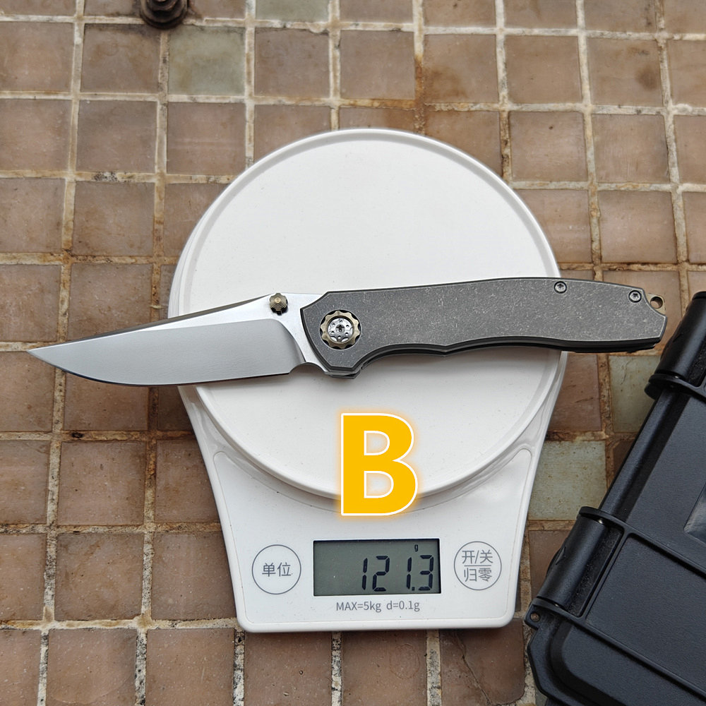 Pocket Knife Ceramic - โคดี้ เยอุสเลอร์ DUK JUFULE ทำด้ามไทเทเนียม 154