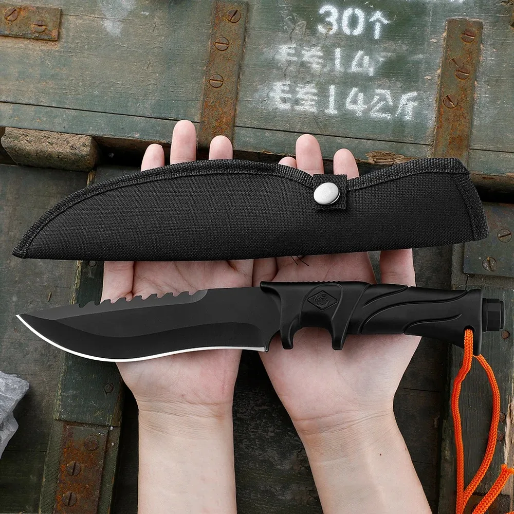 Edc Fixed Blade Deep Carry - มีดใบตายตรง ความแข็งสูง อเนกประสงค์ สำหรับตั้งแคมป์และเอาตัวรอด ใช้พกพาสำหรับกิจกรรมกลางแจ้ง EDC