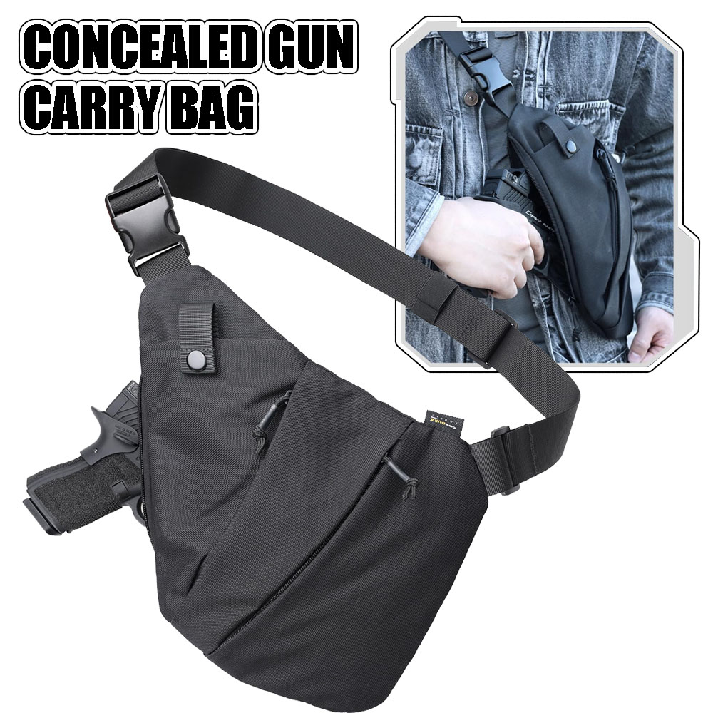 Edc Carry Gun - ปืนปกปิดทางยุทธวิธีกระเป๋าใส่โน๊ตบุ๊คแบบพกพา Crossbody ของผู้ชายกระเป๋าสะพายปืนพกปืนพกปกปิดกรณีป้องกันการขโมย EDC กระเป๋าใส่โน๊ตบุ๊คแบบพกพา S