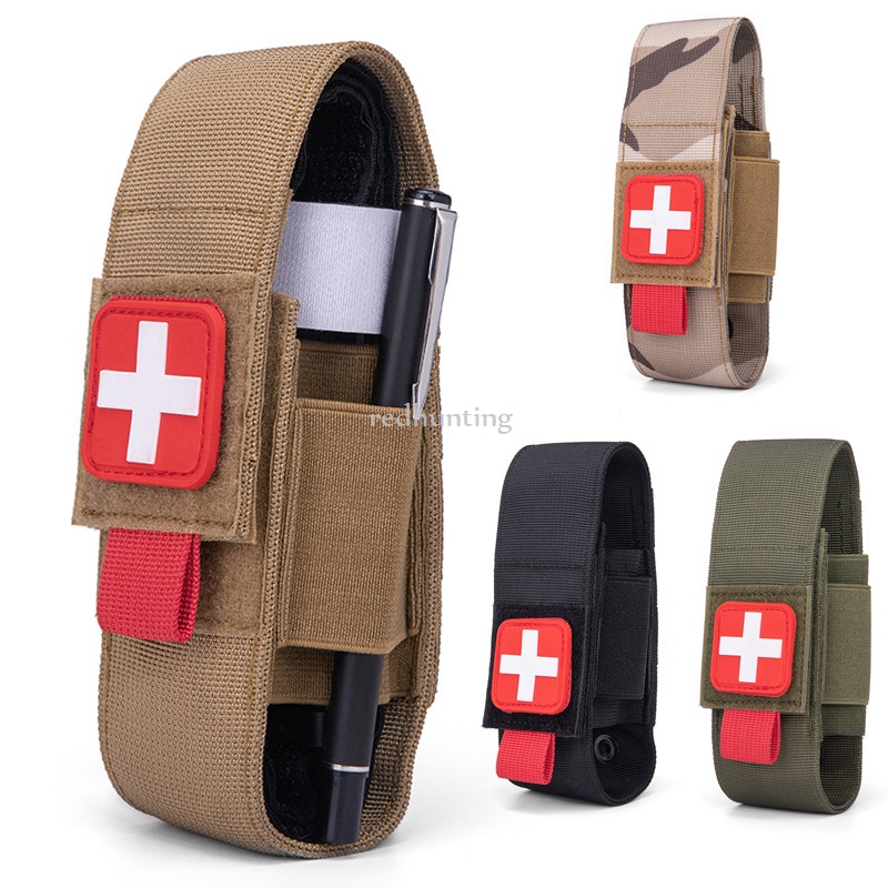 Edc Carry Pen - ยุทธวิธี Tourniquet POUCH ผู้ถือการล่าสัตว์การบาดเจ็บทางการแพทย์เฉือนกลางแจ้งยืดหยุ่น Tourniquet ผู้ถือปากกา