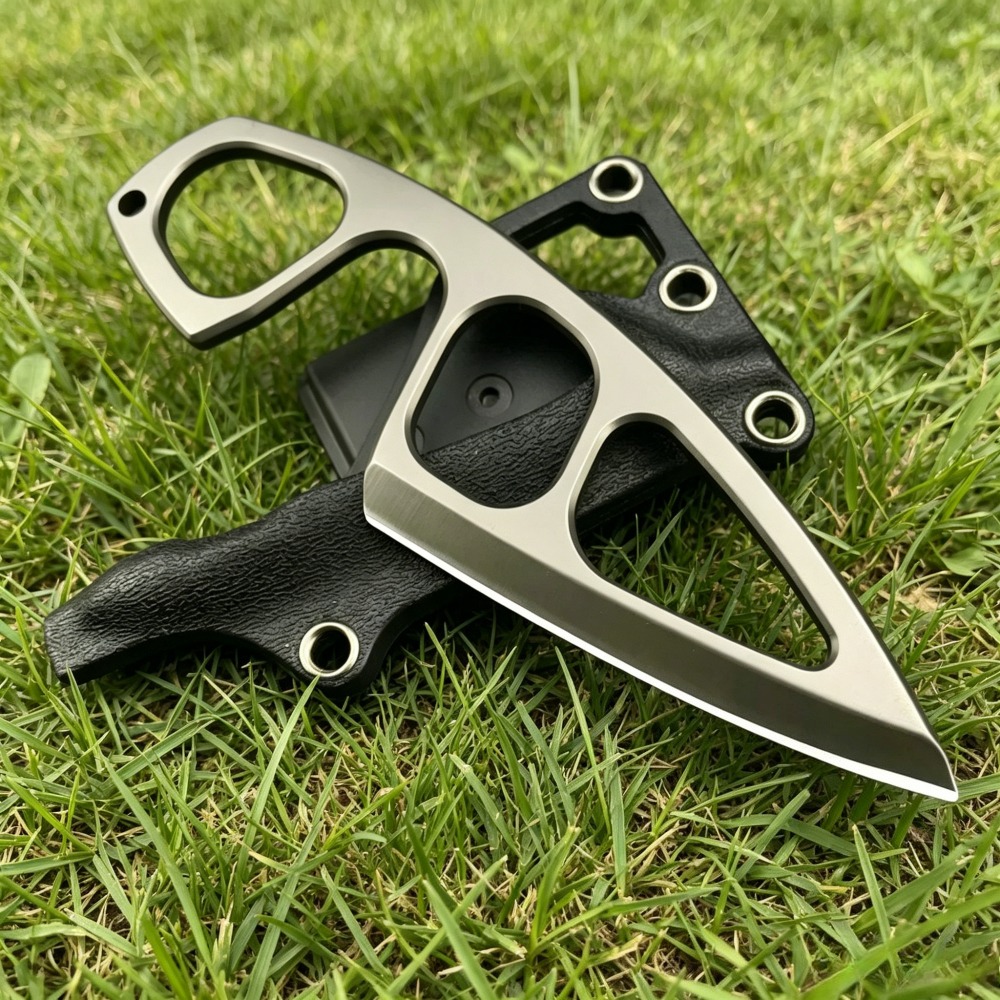 Edc Carry Pocket Knife - มีดคอแข็งแรงทนทาน ใบมีด 440C พร้อมปลอก Kydex พกพาสะดวก