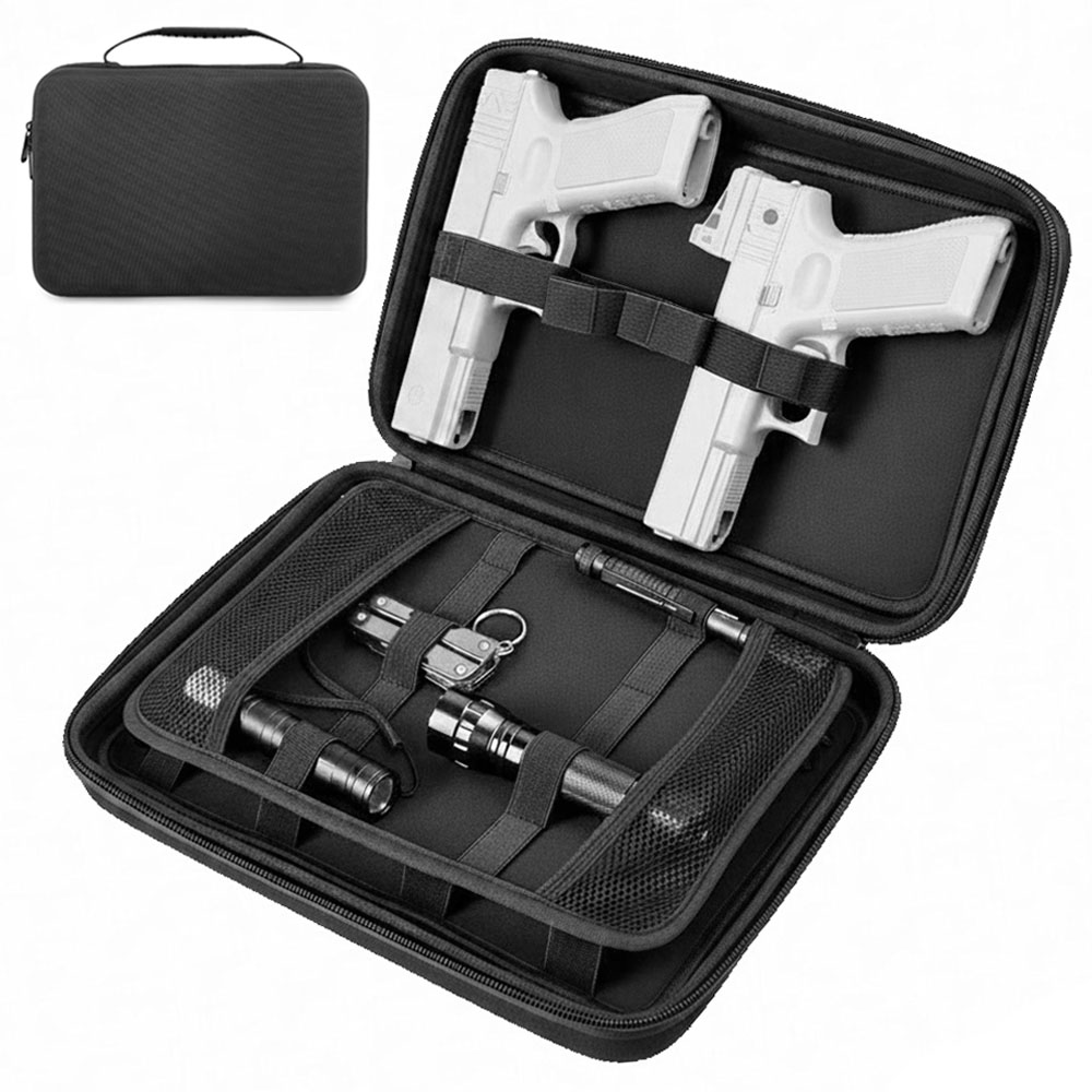 Edc Carry Gun - กระเป๋าใส่ปืนพกแบบยุทธวิธี กระเป๋าเก็บปืนคู่ กระเป๋าป้องกันปืนพกแบบซ่อน กระเป๋าใส่ปืนพก EDC กระเป๋าใส่เครื่องมือ