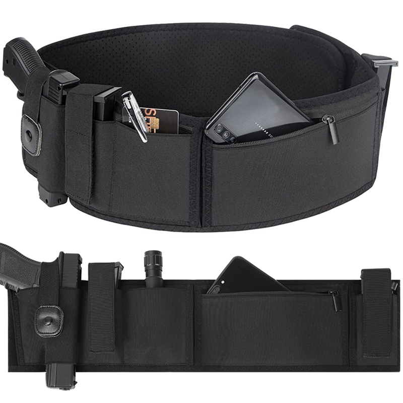 Edc Carry Gun - ซองปืนพกแบบคาดเอว ซองปืนพกแบบซ่อน ซองปืนพกแบบคาดเอวขวา ซองปืนพกพร้อมช่องใส่แม็กกาซีน กระเป๋าคาดเอว EDC
