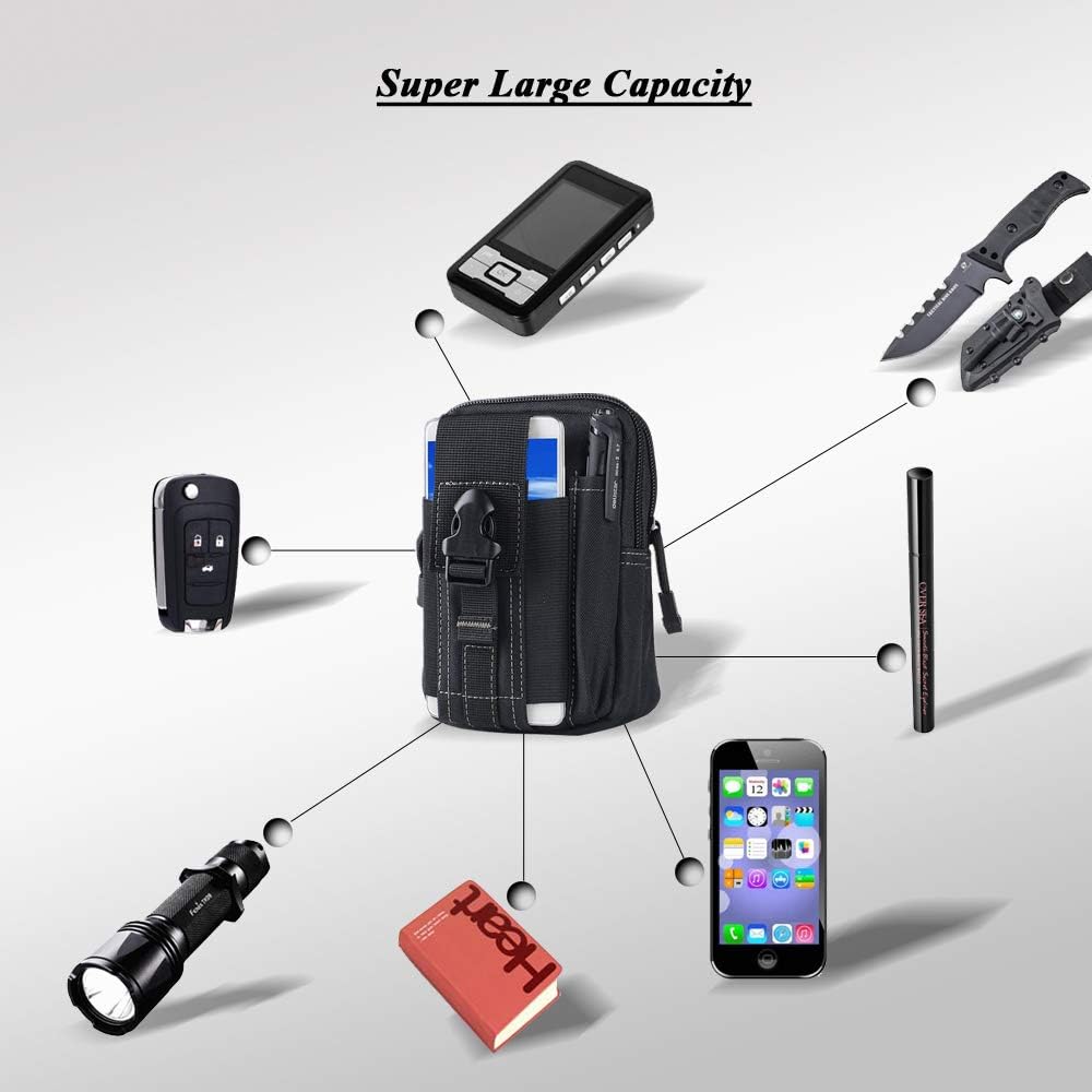 กระเป๋าคาดเอวแบบยุทธวิธี Molle - Edc Carry Bag บทวิจารณ์และราคา