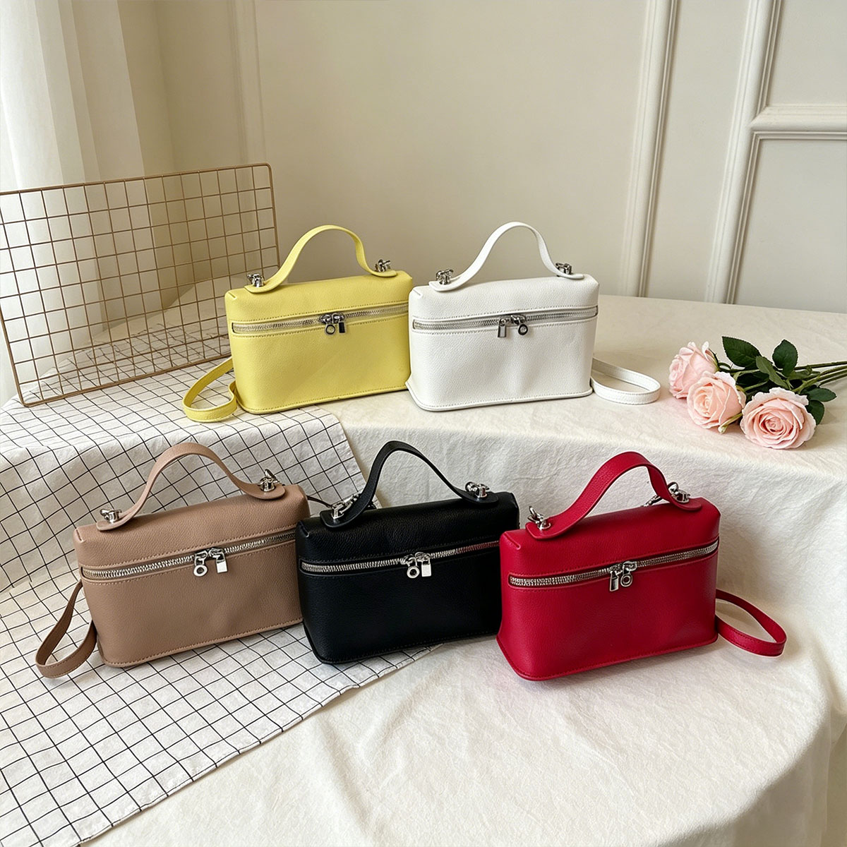 กระเป๋าทรงกล่องสีพื้นสไตล์มินิ - Edc Carry Bag บทวิจารณ์และราคา