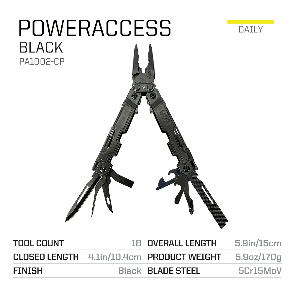 SOG 18 in 1 PowerAccess คีมอเน - Edc Carry Pliers บทวิจารณ์และราคา