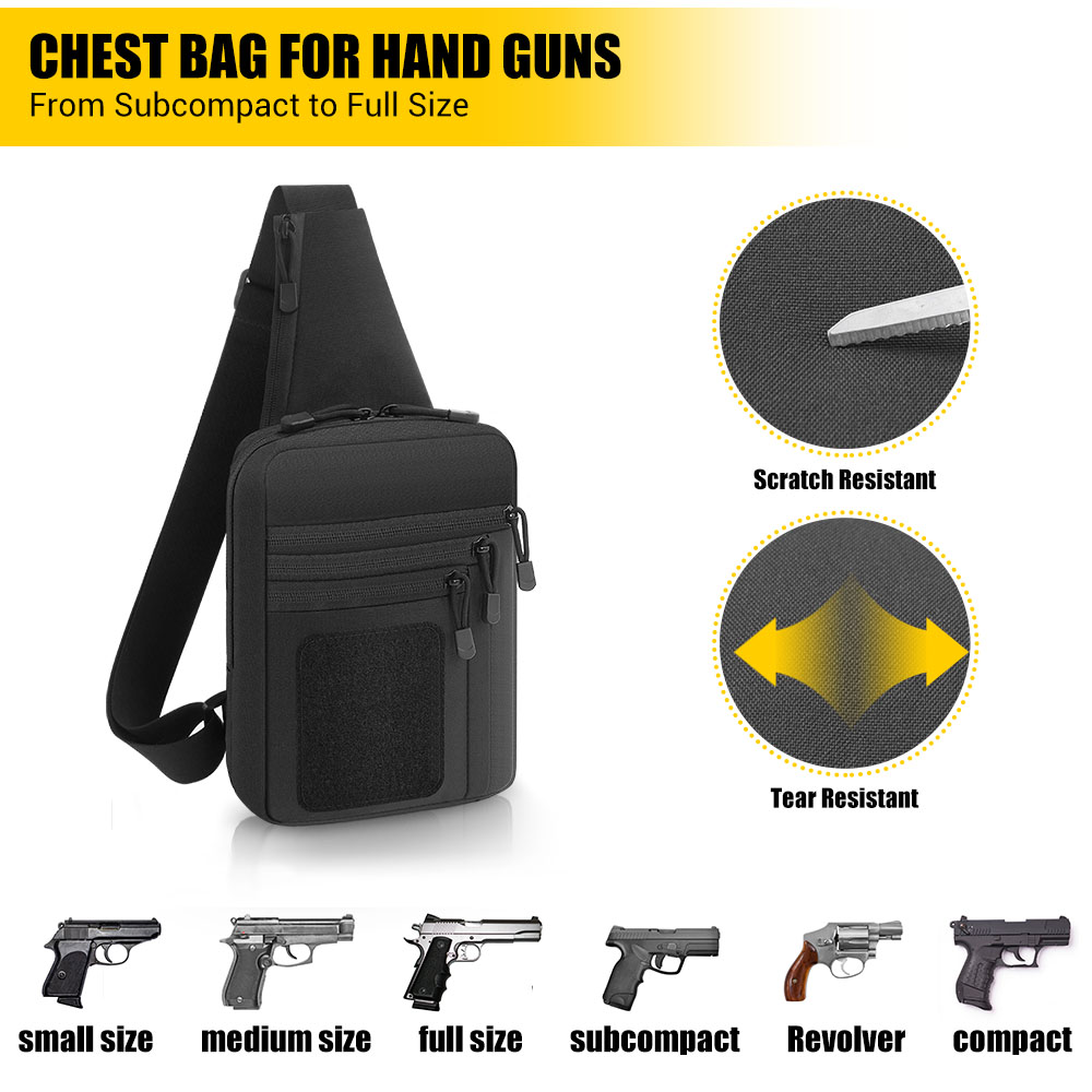 กระเป๋าปืนพกยุทธวิธี ซองปืนพกแ - Edc Carry Gun บทวิจารณ์และราคา