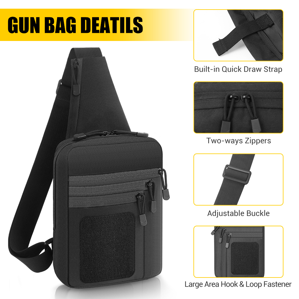 กระเป๋าปืนพกยุทธวิธี ซองปืนพกแ - Edc Carry Gun บทวิจารณ์และราคา