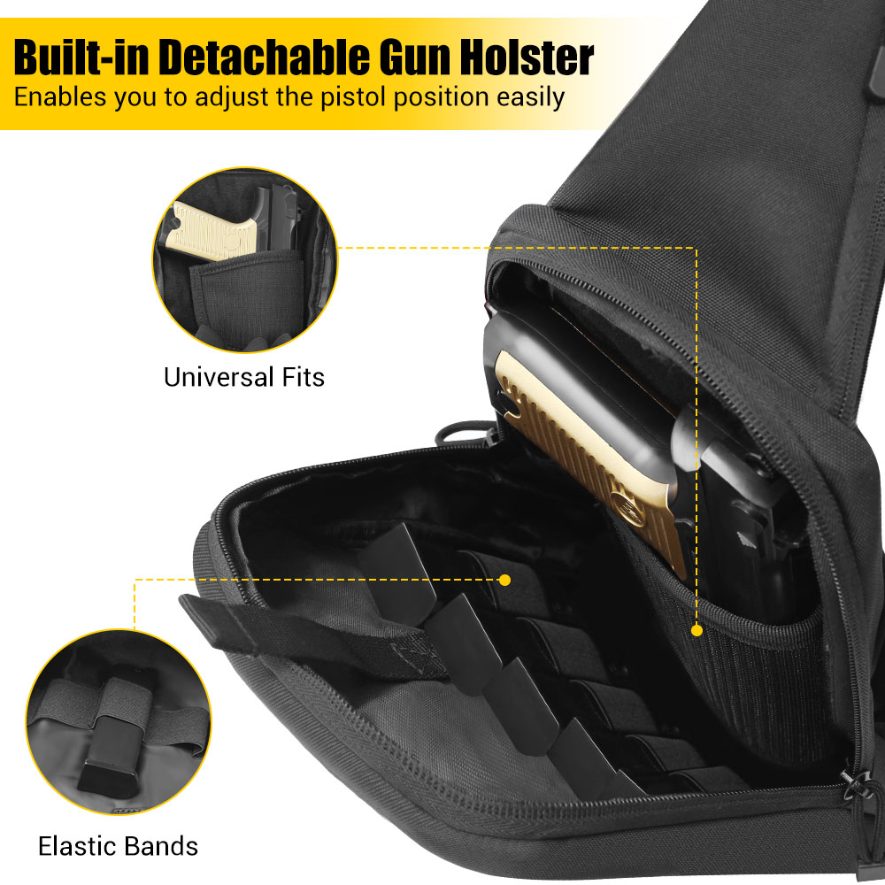 กระเป๋าปืนพกยุทธวิธี ซองปืนพกแ - Edc Carry Gun บทวิจารณ์และราคา