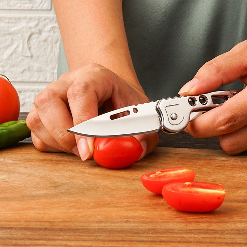 มีดพับกลางแจ้ง มีดสแตนเลส มีดผ - Edc Carry Pocket Knife บทวิจารณ์และราคา