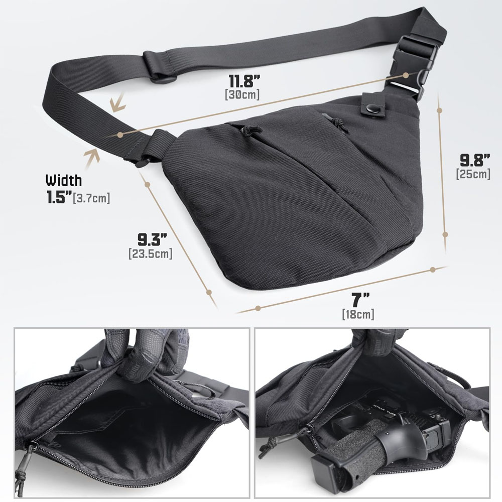 ปืนปกปิดทางยุทธวิธีกระเป๋าใส่โ - Edc Carry Gun บทวิจารณ์และราคา