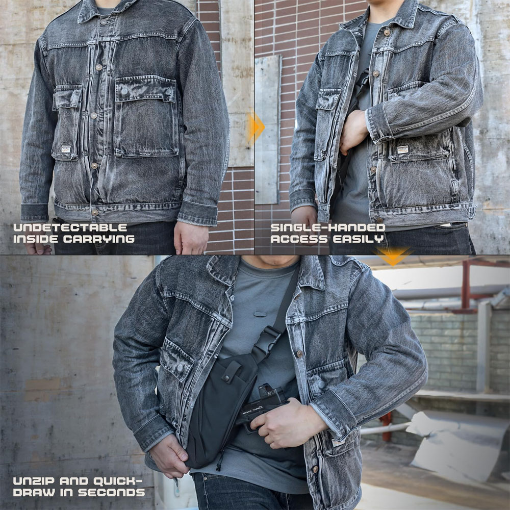 ปืนปกปิดทางยุทธวิธีกระเป๋าใส่โ - Edc Carry Gun บทวิจารณ์และราคา