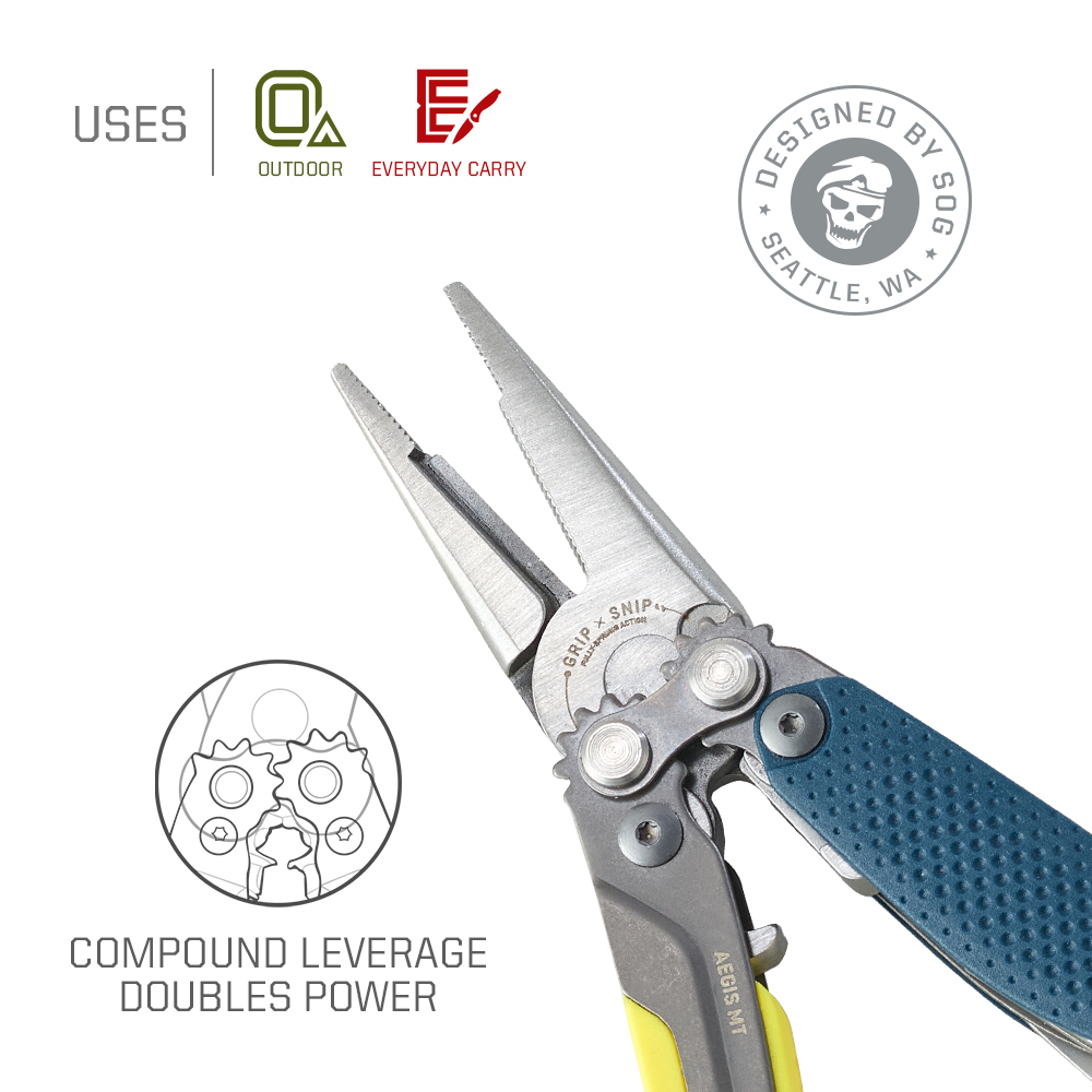 SOG 5 in 1 Aegis MT Mini คีมอเ - Edc Carry Pliers บทวิจารณ์และราคา