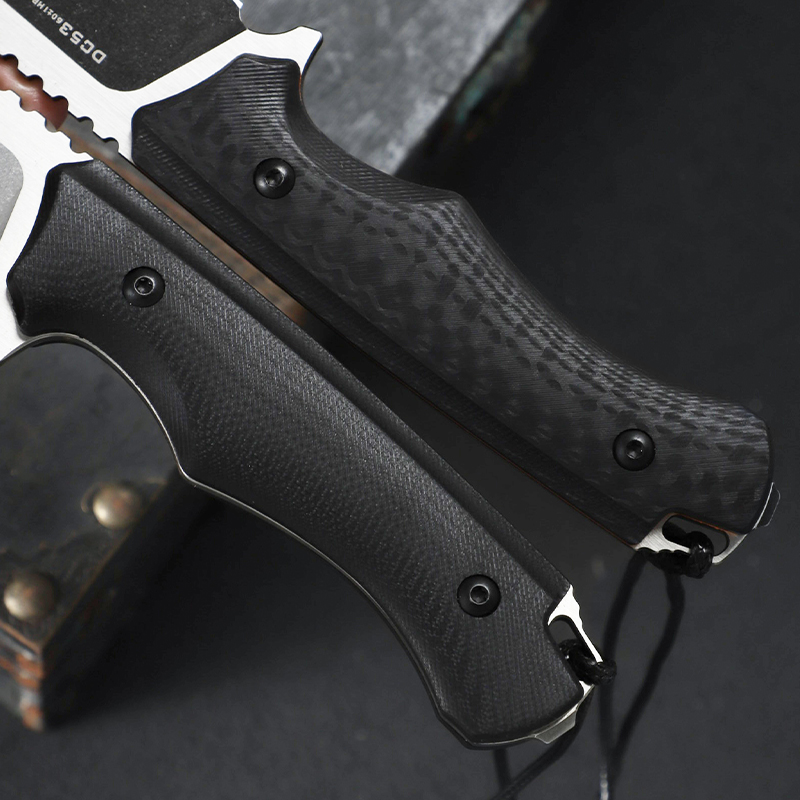 มีดใบตรงเหล็ก DC53 ด้ามจับ G10 - Edc Fixed Blade Deep Carry บทวิจารณ์และราคา