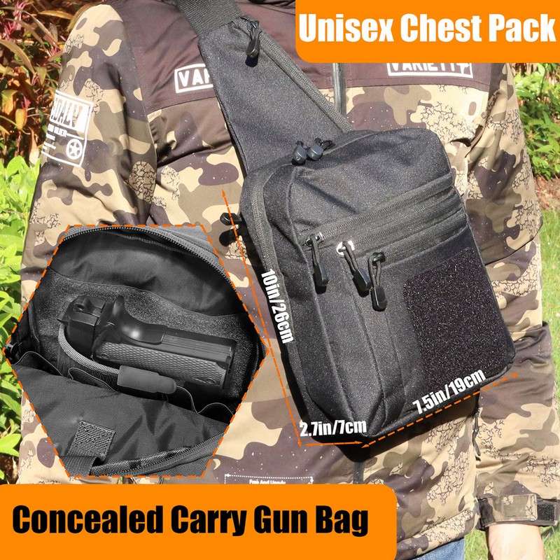 กระเป๋าคาดอกแบบยุทธวิธีใหม่ ซอ - Edc Carry Gun บทวิจารณ์และราคา