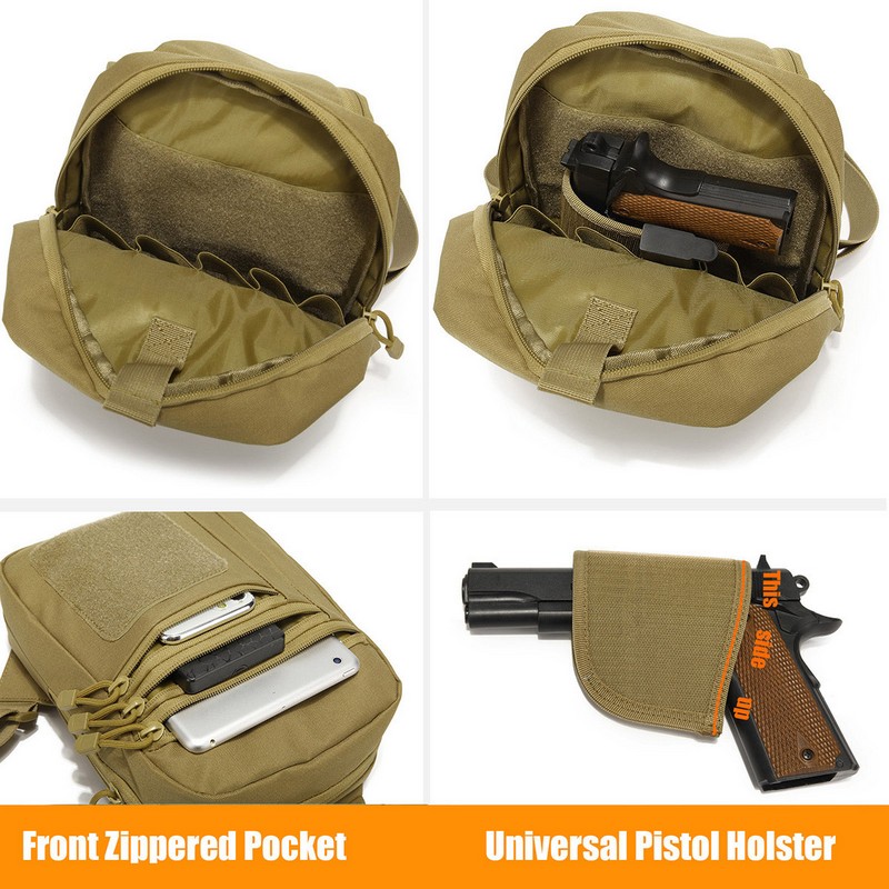 กระเป๋าคาดอกแบบยุทธวิธีใหม่ ซอ - Edc Carry Gun บทวิจารณ์และราคา