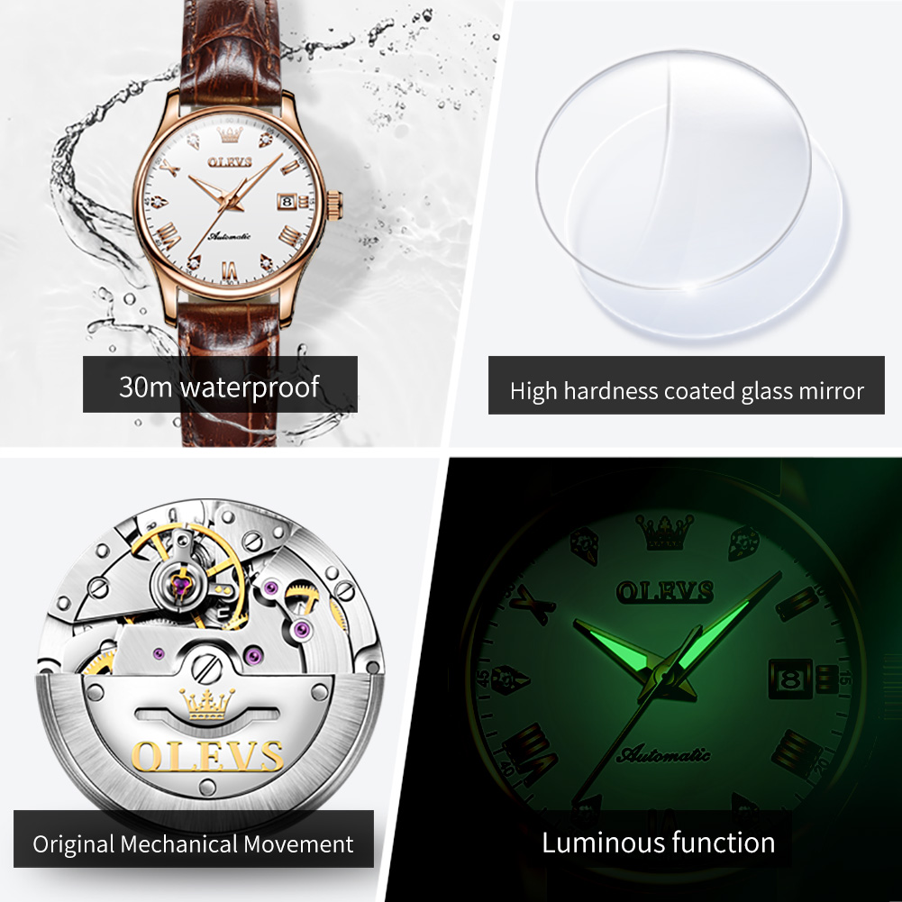 OLEVS นาฬิกาข้อมือผู้หญิงนาฬิก - Watch Winder Compact บทวิจารณ์และราคา