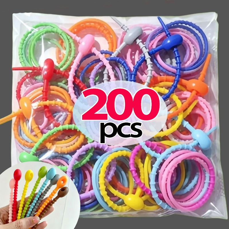 สายรัดซิลิโคน 10/200 ชิ้น หลาก - Cable Winder Keychain บทวิจารณ์และราคา