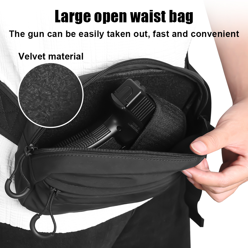 ยุทธวิธีCrossbodyกระเป๋าปืนพกเ - Edc Carry Gun บทวิจารณ์และราคา