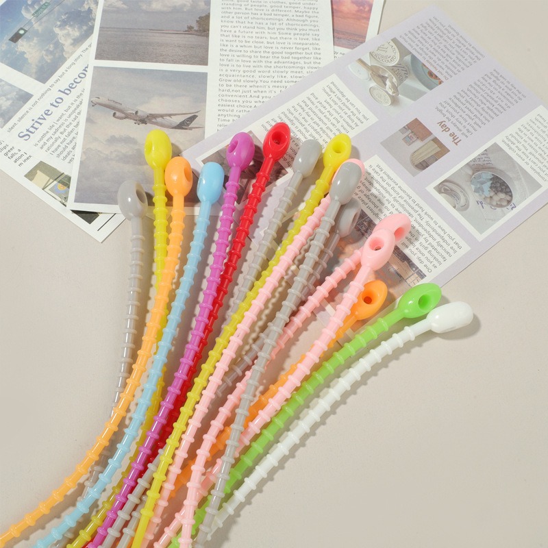 สายรัดซิลิโคนอเนกประสงค์ 5 ชิ้ - Cable Winder Keychain บทวิจารณ์และราคา