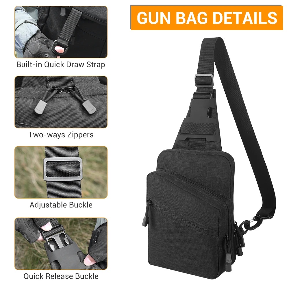 กระเป๋าปืนพกยุทธวิธีสำหรับพกพา - Edc Carry Gun บทวิจารณ์และราคา