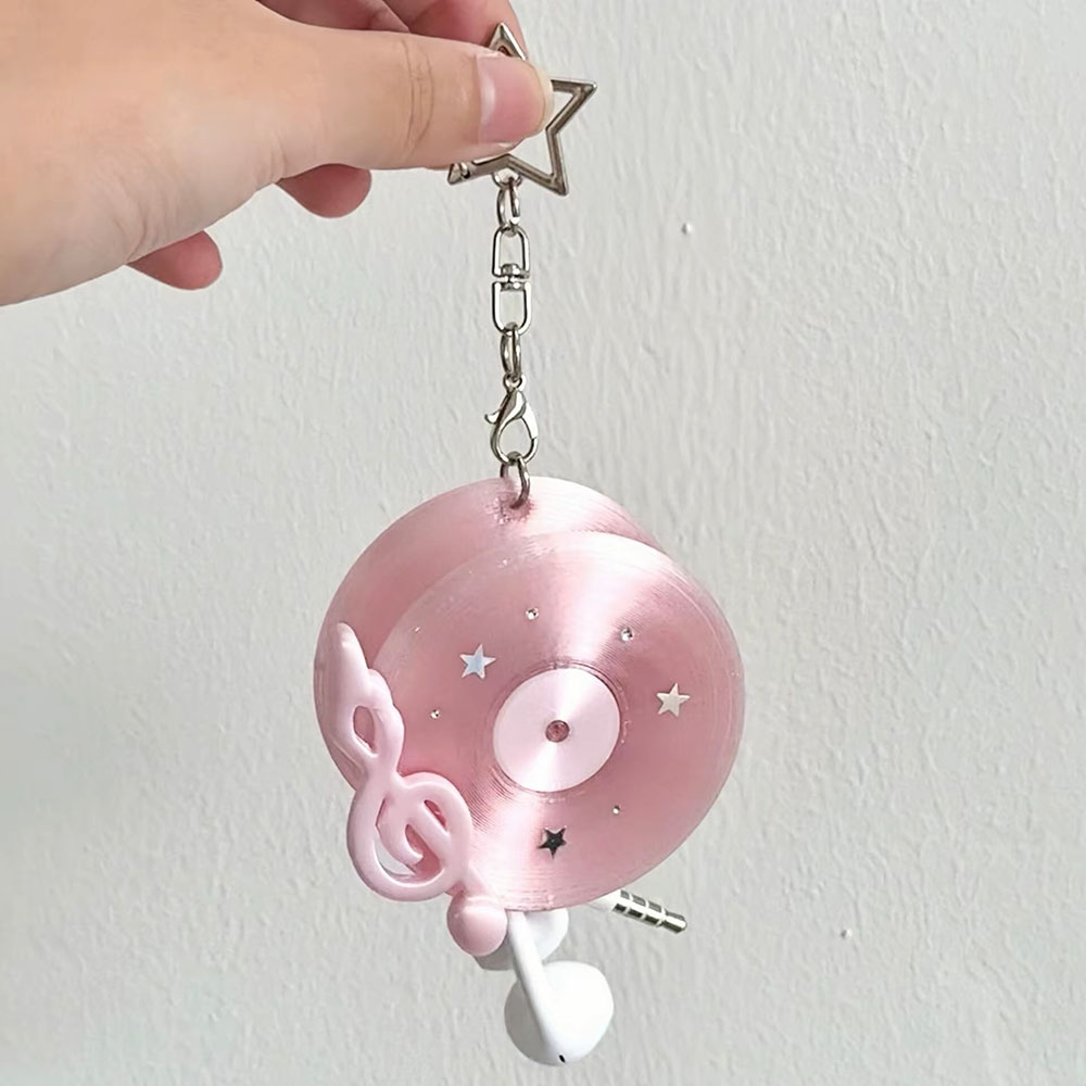 ที่เก็บสายเคเบิลไวนิลลายคาวาอี - Cable Winder Keychain บทวิจารณ์และราคา